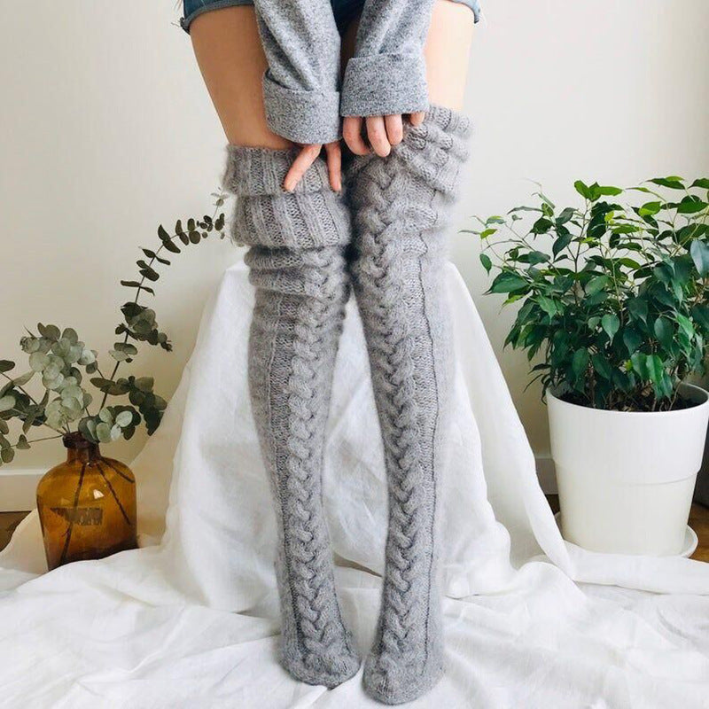 Aurora Knit Overknee Socks – Cozy Long Tube Edition